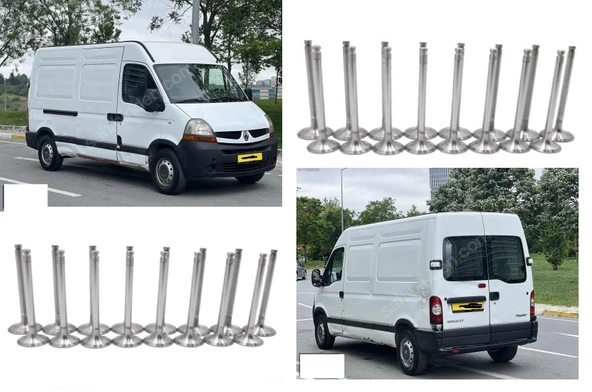16 Adet Takım Fiyatıdır Renault MASTER II-Opel MOVANO II 2003-2011 Model Diesel 2.5 Dcı G9U 16V ve Renault Laguna II 2.2 dCi (G9T) Motor Subap Takımı Supsan V0040385+Supsan V0040384 ürün görseli 1