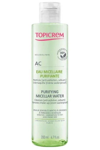 Topicrem Ac Purifying Micellar Water 200 Ml ürün görseli 1
