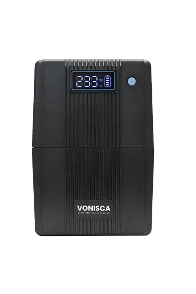 Vonisca D-850 850VA LCDKesintisiz Güç Kaynağı Line Interactive 1x12V 7,5Ah UPS Bilgisayar Modem Kamera ürün görseli 1