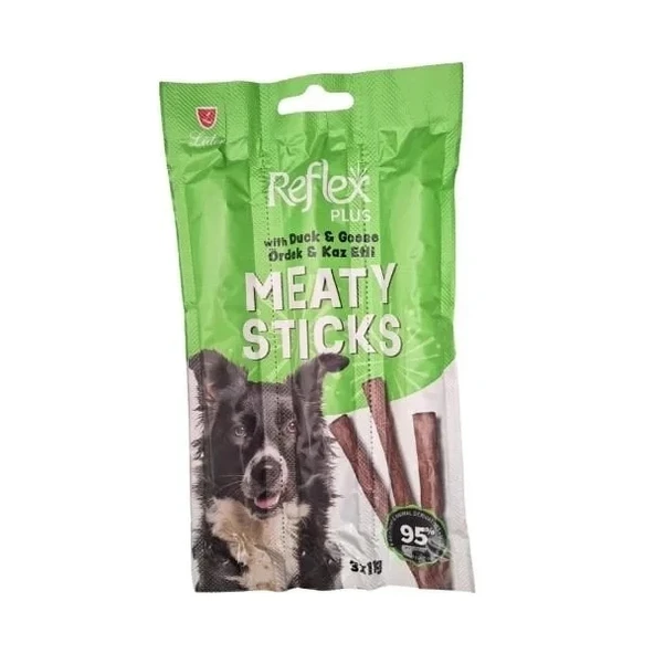 Reflex Plus Ördek ve Kaz Etli Çubuk Yetişkin Köpek Ödül Maması 11 Gr 3 Adet ürün görseli 1