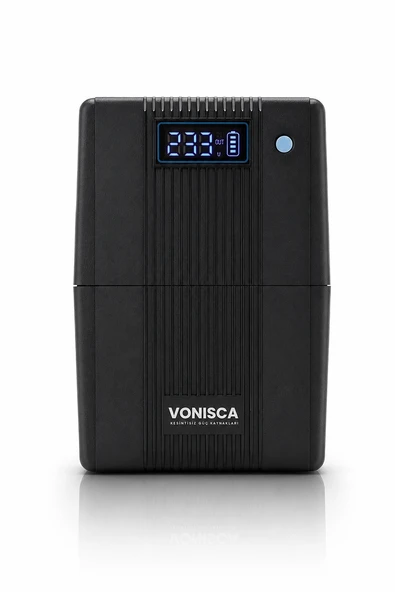 Vonisca D-650 650VA LCD Kesintisiz Güç Kaynağı Line Interactive 1x12V 7Ah UPS Bilgisayar Modem Kamera PC ürün görseli 1