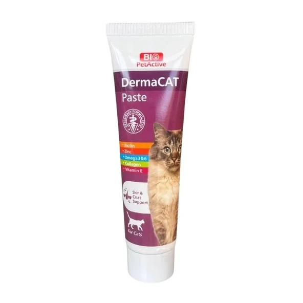 Bio PetActive Derma Cat Cilt Sağlığı Destekleyici Kedi Vitamin Macunu 100 Ml ürün görseli 1