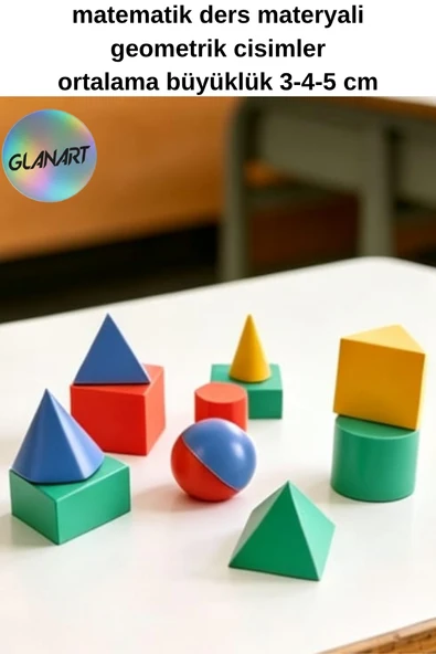 matematik metaryeli geometrik cisimler takımı (hts) 11 parça ürün görseli 1