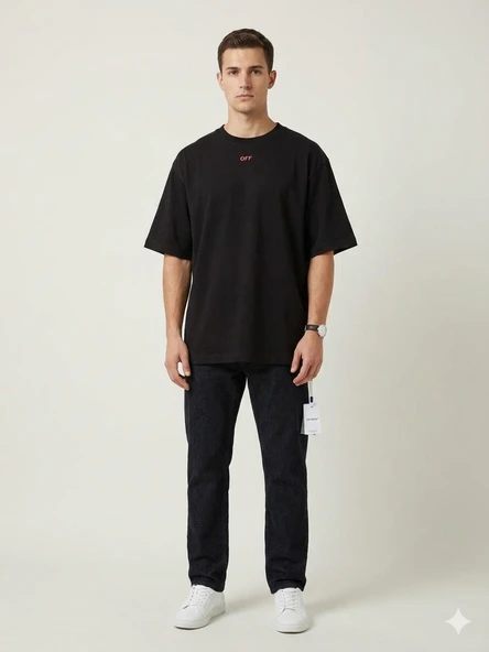 Off-Wh.. Bisiklet Yaka 9376 - Resim 2
