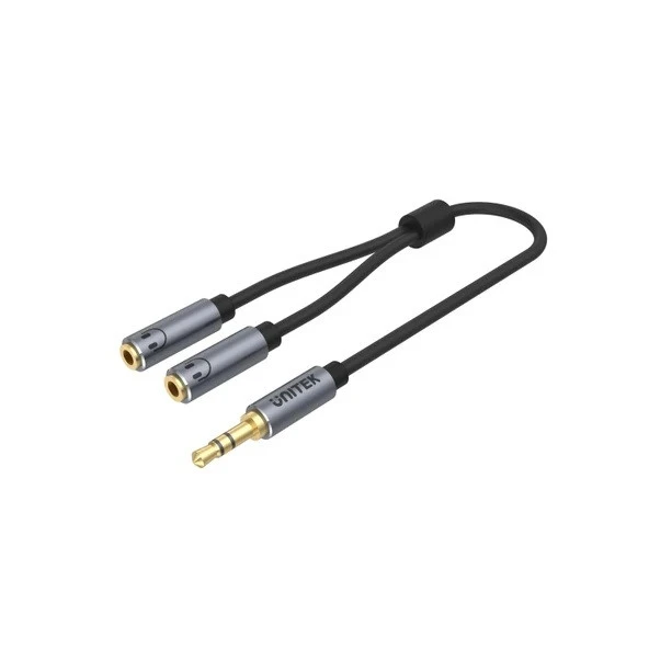 UNITEK 3.5MM AUX KULAKLIK ÇOKLAYICI Y KABLO Y-C956ABK ürün görseli 1
