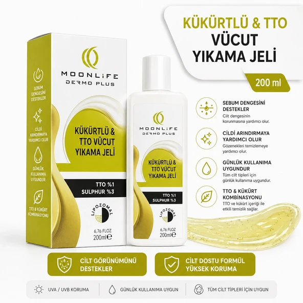 ÇareBurada Dermo Plus Kükürtlü & TTO Vücut Yıkama Jeli 200 ml ürün görseli 1