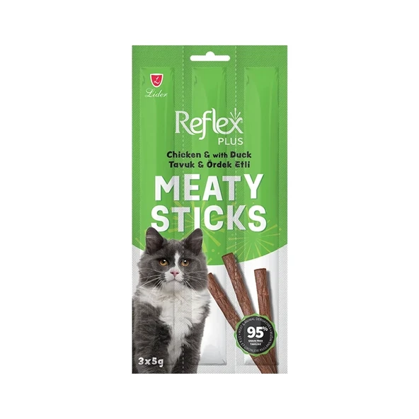 Reflex Ördekli ve Tavuklu Stick Kedi Ödül Maması 3 Adet 5 Gr ürün görseli 1