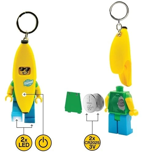 Lego Led Anahtarlık Banana Guy - Resim 5