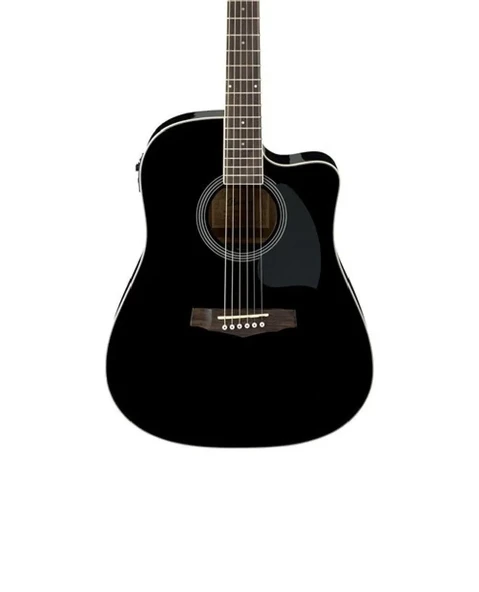Ibanez PF15ECE-BK Elektro Akustik Gitar - Resim 2
