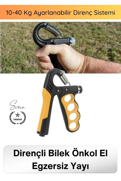 #ElYayı Profesyonel Dirençli Bilek Önkol El Egzersiz Tutuş Güçlendirici Ayarlanabilir 10-40 Kg Hand Grip Sporcu Rehabili ürün görseli 1