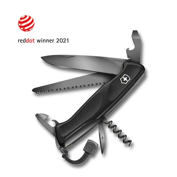 Victorinox 0.9563.C31P Ranger Grip 55 Onyx Siyah Çakı ürün görseli 1
