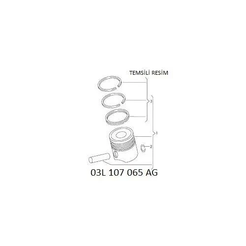 PİSTON 2.0 TDİ A4 BRE BNA BRF BKD 81.00 mm ürün görseli 1