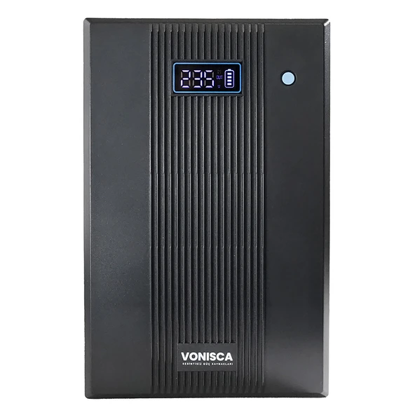 Vonisca D-1500 1500VA LCD Kesintisiz Güç Kaynağı Line Interactive 2x12V 9Ah UPS Bilgisayar Kamera Ofis ürün görseli 1