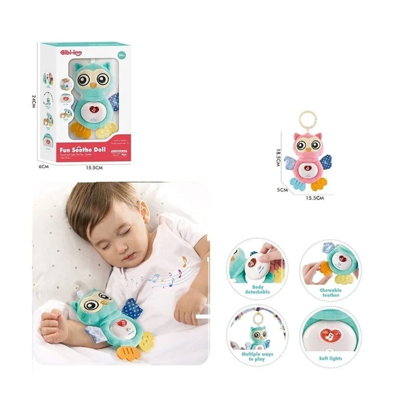 BIB6008 -Sinerjim Işıklı Ve Sesli Bebek Baykuşu ürün görseli 1