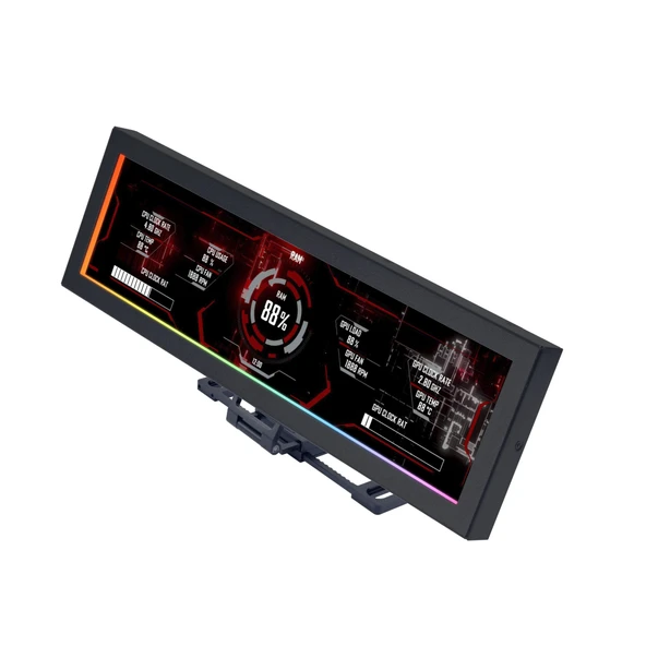 8.8" Universal Ekran | Usb Pc Cpu Ram HDD Veri Monitörü | Bilgisayar Sıcaklık Göstergesi | G89.SM088X.00 ürün görseli 1