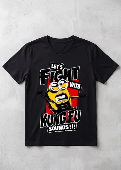Minions ütü ile uygulanabilen DTF tekstil baskı - Resim 2