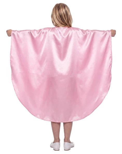 Oval Kesim Çocuk Gösteri Pelerini Pembe ürün görseli 1