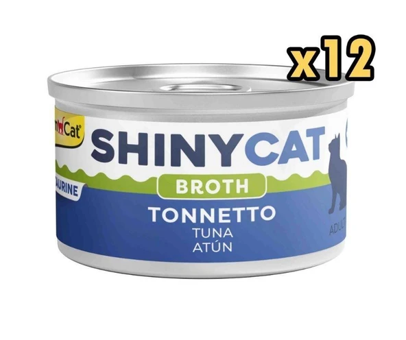 Gimcat Shinycat Broth Ton Balıklı Kedi Konservesi 70 gr x 12 Adet ürün görseli 1