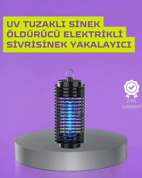 Kapalı ve Açık Alanlarda Etkili Elektrikli Sivrisinek Katili - UV Işıklı Tuzak ürün görseli 1