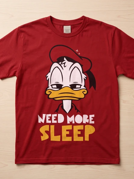 Donald Duck ütü ile uygulanabilen DTF tekstil baskı ürün görseli 1