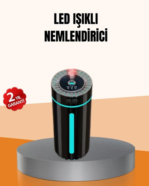 Ultrasonik Nemlendirici LED Işıklı Aromaterapi Difüzör Sessiz Çalışma ürün görseli 1