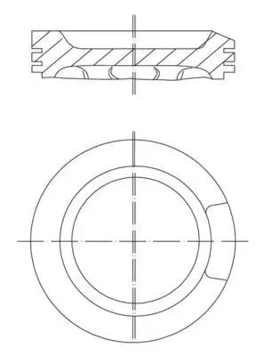 PİSTON GOLF-CLASSIC AKL-AFT (81,50MM 0,50) ürün görseli 1