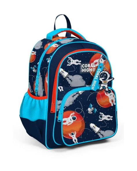 Coral High Uzay Desenli Okul Çantası 23660 ürün görseli 1