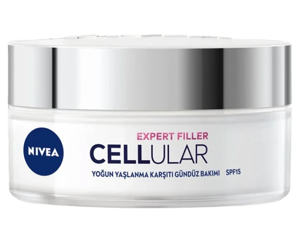 Nivea Cellular Expert Filler Yoğun Yaşlanma Karşıtı Gündüz Bakım Yüz Kremi SPF15 50 ml ürün görseli 1