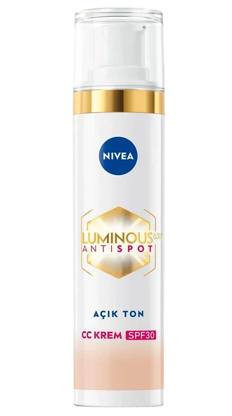 Nivea Luminous Koyu Leke Karşıtı CC Krem Açık Ton 40 ml ürün görseli 1