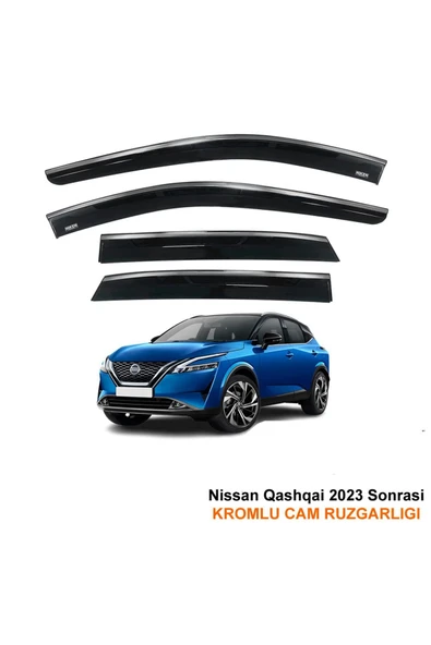 Niken Nissan Qashqai Niken Kromlu Cam Rüzgarlığı 4lü Set 2023 ve Üstü ürün görseli 1