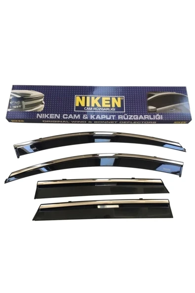 Niken Dacia Duster Kromlu Cam Rüzgarlığı 4'lü Set (2010-2017) Uyumlu ürün görseli 1