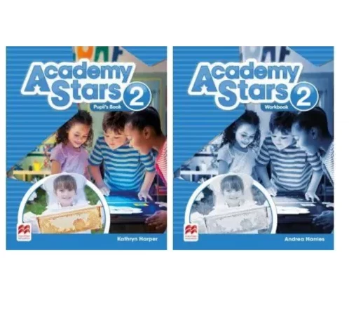 Academy stars 2  Students' Book + workbook + CD ürün görseli 1