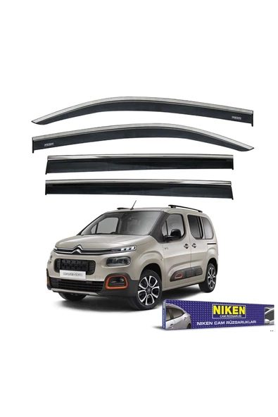 Niken Citroen Berlingo Cam Rüzgarlığı Kromlu 2019+ ürün görseli 1