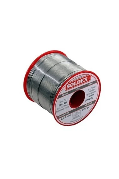 GUMUSONLINE 0.75mm 500gr Soldex Lehim Teli (%60 Kalay / %40 Kurşun) ürün görseli 1