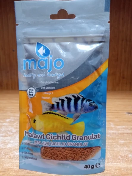 MAJO BALIK YEMİ MALAWİ CİCHLİD GRANULAT 40 GR ürün görseli 1