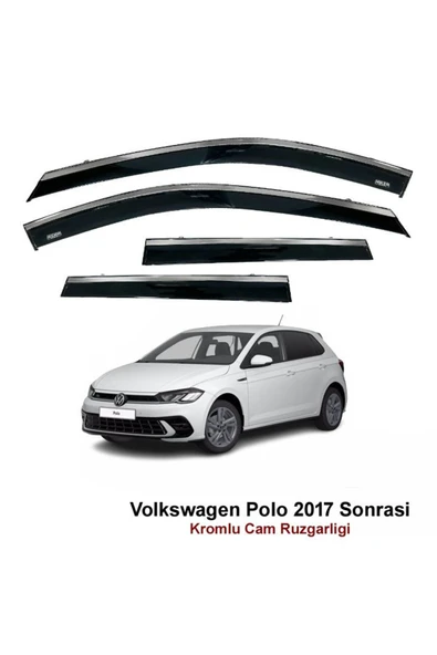 Niken Volkswagen Polo Kromlu Cam Rüzgarlığı 2017 Sonrası ürün görseli 1