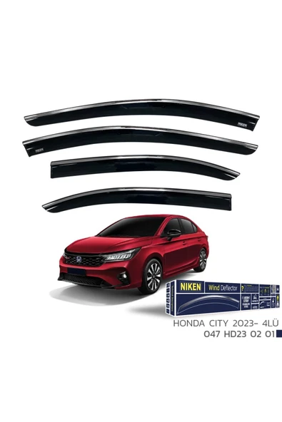 Niken Honda City Kromlu Cam Rüzgarlığı 4lü 2023 Ve Üstü ürün görseli 1
