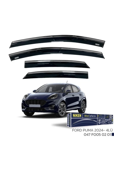 Niken Ford Puma Niken Kromlu Cam Rüzgarlığı 4lü Set 2024 ve Üstü ürün görseli 1