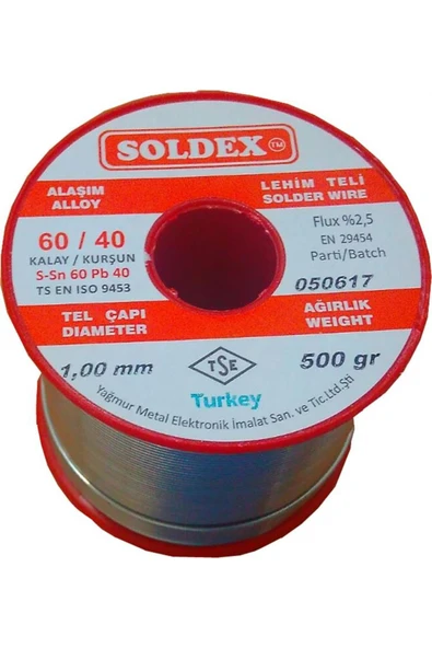 GUMUSONLINE Lehim Teli 500gr 1mm 60/40 ürün görseli 1