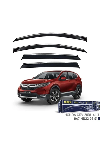 Niken Honda Crv Cam Rüzgarlığı Kromlu 2018- 4'Lü ürün görseli 1