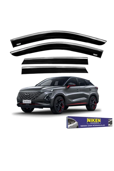 Niken Chery omoda 5 cam rüzgarlığı kromlu 2022+ ürün görseli 1