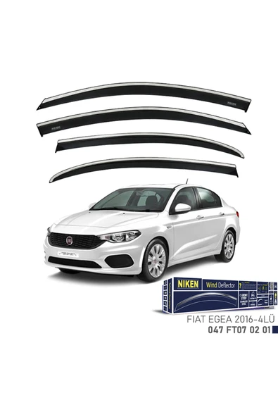 Niken Kromlu Cam Rüzgarlığı Fiat Egea Hb 2016-2021 ile uyumlu ürün görseli 1
