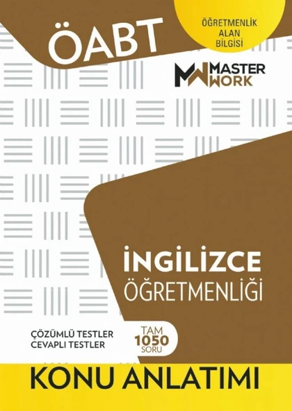Öabt İngilizce Öğretmenliği Konu Anlatım Masterwork ürün görseli 1