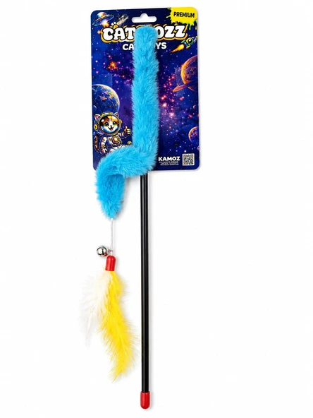 Catmozz Premium Peluş Tırtıl Olta 45 Cm ürün görseli 1