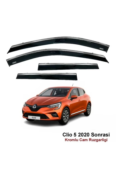 Niken Renault Clio 5 Kromlu Cam Rüzgarlığı 2020 Sonrası ürün görseli 1