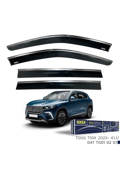 Niken TOGG T10X 2023 ve Sonrası Kromlu Cam Rüzgarlığı ürün görseli 1