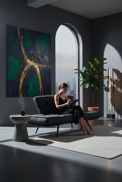 AVYNA Luxury Home Milano Series | Katlanır Yataklı İkili Kanepe | Mekanizmalı Modern Çekyat Koltuk ürün görseli 1