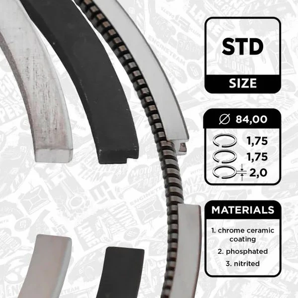 SEGMAN N47 84,00 MM (STD)-(177PS/184PS) 1.75 X 1.75 X 2.00 ürün görseli 1