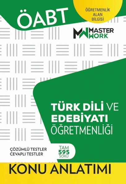 Öabt Türk Dili Edebiyatı Öğretmenliği Konu Anlatımı Masterwork ürün görseli 1