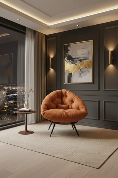 AVYNA ARVION™ Exclusive Lounge Tekli Koltuk Berjer | TV & Dinlenme Koltuğu | Yastıklı & Minderli ürün görseli 1